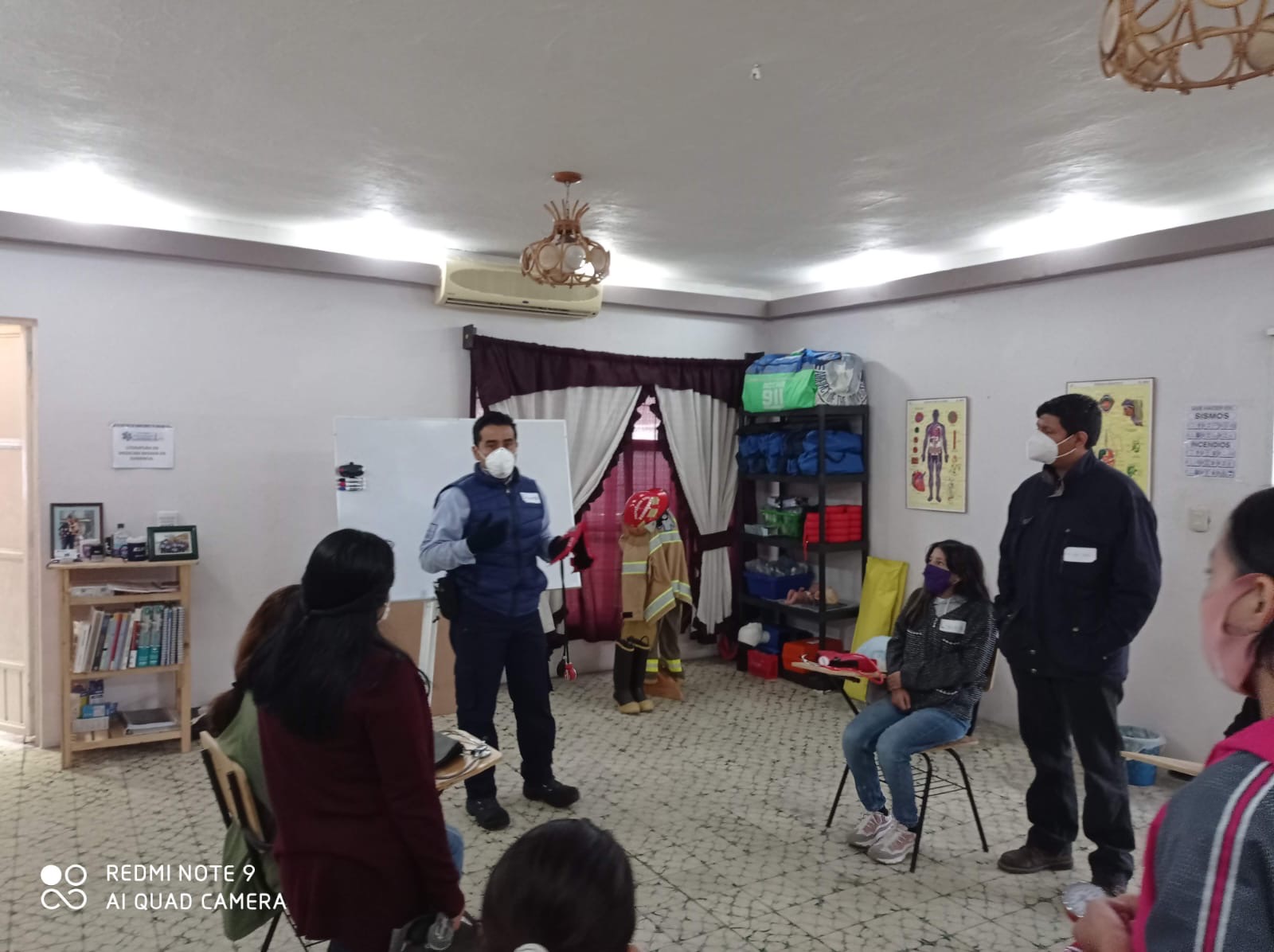 Sesión de capacitación en aula